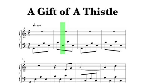 a gift of a thistle song
